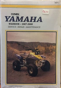 Clymer Yamaha Warrior ATV Service Repair Maintenance Book 1987-2000 - Foto 1 di 1
