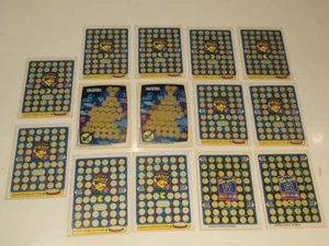 1980s 12 Fleer Pac-Man Rub Off Game Cards & 2 Topps Zaxxon Rub Off Cards - Picture 1 of 6