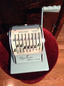 Vintage Paymaster Corp. Ribbon Writer Check Writer Series 8000 Works - Picture 1 of 12