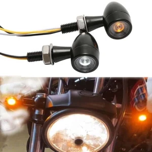 2pcs Motorcycle LED Bullet Blinker Turn Signal Light For Honda CB600 CB650 CB750 - Bild 1 von 13