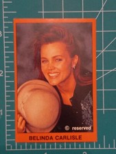 1992 Hellas Jenkki Rock Pop Stars Music Sticker Card BELINDA CARLISLE 