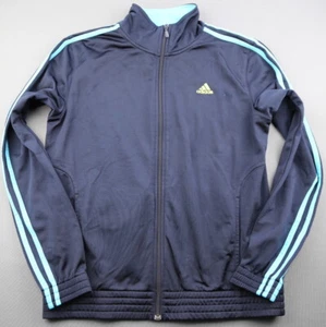 Men's 2011 Adidas 3 Stripe Track Jacket Jogger Blue Polyester Size M - Picture 1 of 9