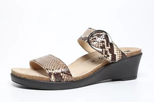 Mephisto Women's Air Relax Snake Print Wedge Slide Sandals Z1525* Size 9 US / 39 - Picture 1 of 5
