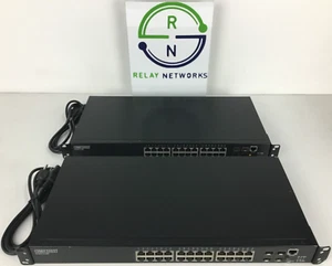 LOT OF 2 Edgecore ECS4210-28P 1U 28 ports; with 24 x GE PoE+ and 4 GE SFP ports - Picture 1 of 8