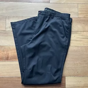 Izod Men's Size 40x32 Slim Fit Flat Front Golf Pants - Classic Black - Picture 1 of 6
