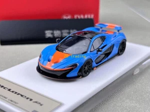 ZD DMH 1:64 Gulf Blue P1 Super Racing Sports Model Diecast Resin Car BN - Picture 1 of 6