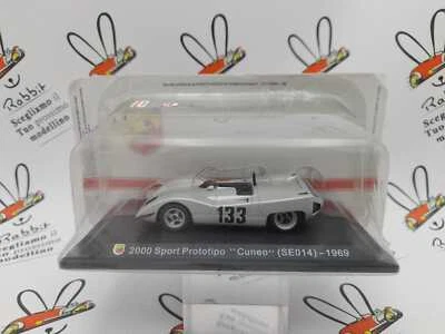 DIE CAST " 2000 SPORT PROTOTIPO CUNEO (SE014) - 1969 "  + TECA  BOX 2 SCALA 1/43 - Immagine 1 di 2