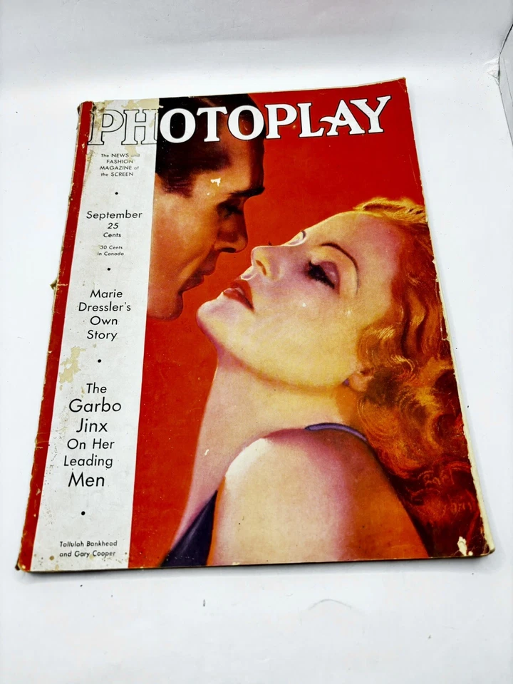 PHOTOPLAY SEPTEMBER 1932 TALLULAH BANKHEAD GARY COOPER CLAUDETTE COLBERT  Movie - Image 1 of 4