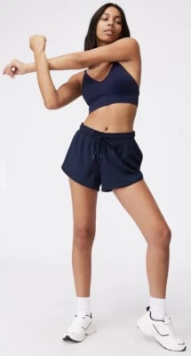 Pantalones Cortos de Entrenamiento Cotton On Lifestyle Move Azul Marino Talla Mediana M Nuevos Foto 1 de 4