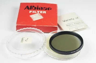 Albinar 55mm Circular Polarizing Filter w/Case & Box Made in Japan Camera Photo - Image 1 of 4