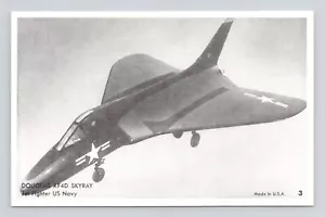Postal Douglas XF4D Skyray Jet Fighter Marina de los Estados Unidos - Imagen 1 de 2