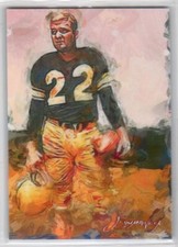 Bobby Layne #5 Sketch Card Limited 31/50 Vela Signed (Pittsburgh Steelers)