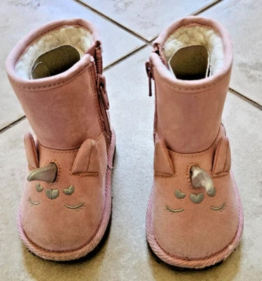 Baby Gap - Botas Unicornio Rosa Bebé Niña - Talla 5 Foto 1 de 4