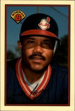 1989 Cleveland Indians Bowman Tiffany Indians Baseball Card #88 Luis Aguayo