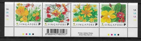 SINGAPORE SG949a 1998 FLOWERS OF SINGAPORE MNH Cover
