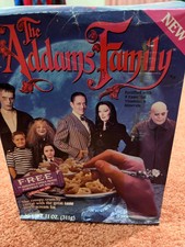 The Addams Family TV show cereal box 1991 with free Lurch flashlight 