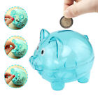 Piggy Bank Keepsake Cartoon Fun Coin Case Money Saving Box Transparent Plastic