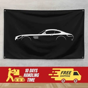 For Mercedes AMG GT C190 2020 Fans 3x5 ft Flag Banner Gift Birthday - Picture 1 of 1