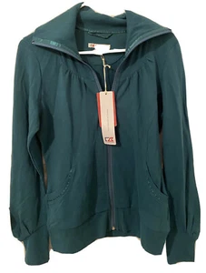 NWT CUTTER & BUCK Womens Dark Green Zip up Lightweight jacket-Size Small - Picture 1 of 5