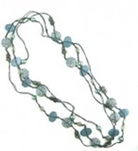 Halskette Perlchen+Steinchen 244 cm, Farbwahl - Bild 1 von 3