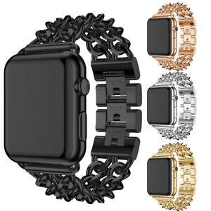 40/44/41/45mm Denim Chain Bracelet Band Strap for Apple Watch Series 7 6 5 4 SE