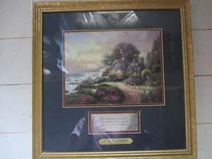 MARCO DORADO ENMARAÑADO THOMAS KINKADE A NEW DAY DAWNING AUTENTICIDAD DIC 02 1999 - Imagen 1 de 8