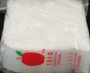 1510 Original Apple Bags 1.5" x 1" Reclosable 1,000 Baggies CLEAR - Picture 1 of 1