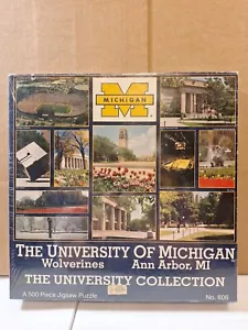 Vtg *N.I.B* University of Michigan Wolverines Jigsaw Puzzle 500 Piece - Picture 1 of 9