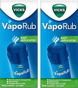 Vicks VapoRub Facile Applicazione Twist and Application On Petto per Sollievo dal Freddo Confezione da 2 - Foto 1 di 10