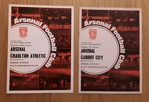 Arsenal 1968/69 Home FA Cup Programmes from menu - Picture 1 of 3