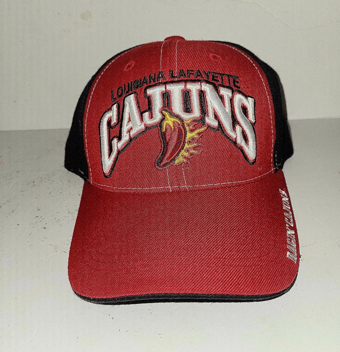 University Of Louisiana Lafayette Ragin Cajuns Baseball Hat - Adjustable Distressed Cotton Cap With Leather Strap 5 thumbnail image