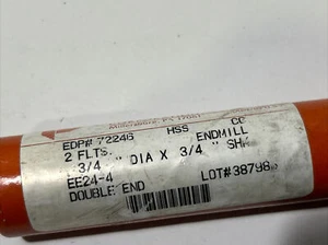 BRUBAKER TOOL ENDMILL  2 FLTS 3/4 Double End - Picture 1 of 9