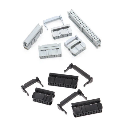 IDC Cable Mounting Plug Socket Connector 2.54mm Pitch Ribbon Cable 6 To 64 Ways - Image 1 of 4