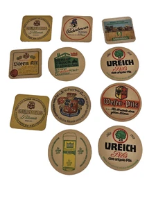 Vintage Ale Lager Coasters from Germany set of 11 mixed Collectibles Holsten - Picture 1 of 15