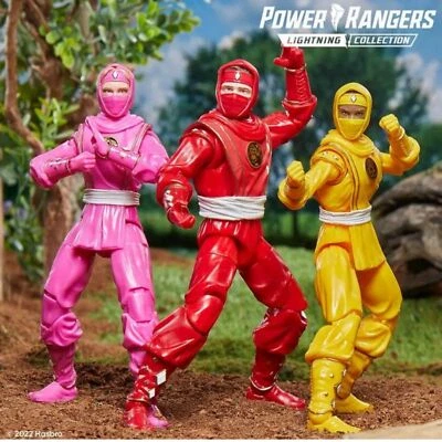 Figura Acción Power Rangers Colección Mighty Morphin Juego de 3 Ninja Ranger Juguete  Foto 1 de 4