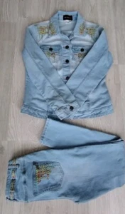 Amy Vermont Damen Jeans Anzug Gr. 38/40 Blau - Bild 1 von 14