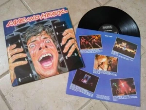 LIVE and HEAVY Metal Rock Record LP Vinyl Album Def Leppard Black Sabbath NM - Picture 1 of 3