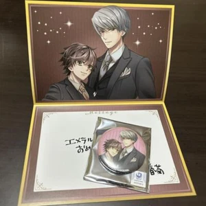 Junjou Romantica 10th Anniversary Can Badge Set with Replica Signatures - Picture 1 of 1