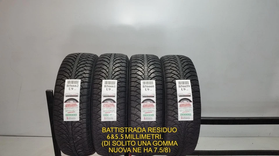 GOMME USATE  TERMICHE 185/60R15 84T FULDA KRISTALL MONTERO 3 PNEUMATICI B56662 - Bild 1 von 1