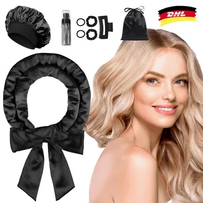 9stk Locken Über Nacht Heatless Curls Band Locken Ohne Hitze Haarstyling-Werkze - Bild 1 von 4