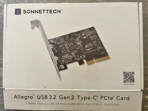Karta SONNET Allegro USB-C 3.2 PCIe, 2 porty USB3C-2PM-E - Zdjęcie 1 z 2