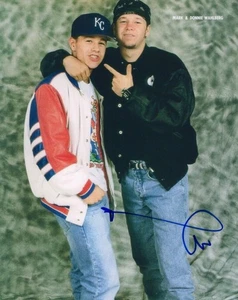 Donnie Wahlberg signed Autogramm 8x10 Foto New Kids on the Block mit Marky Mark - Bild 1 von 4