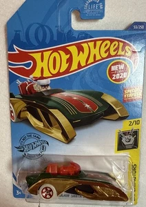 Hot Wheels Rockin Santa Sled #53/250 EXPERIMOTORS 2/10 Green & Gold - Picture 1 of 3