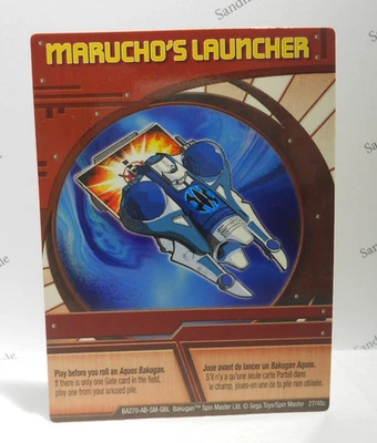 Bakugan Card - Marucho's Launcher - Red Ability Card - BA270 - 27/48c - 2008 - Image 1 of 2