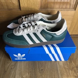 adidas Samba Og Mens Trainers in Green Off White size Uk 6 - Picture 1 of 5