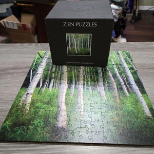 Zen Puzzles Acadia Birke Holzpuzzle 203 Teile Handwerklich Komplett - Bild 1 von 12