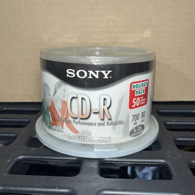 Sony CD-R Recordable 50 Disc 700 MB 80 Min 1x-32x Speed - Image 1 of 4
