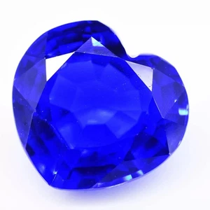 Large Blue Tanzanite 85.65 Ct. Heart Shape Loose Gemstone Ring Pendant Bracelet - Picture 1 of 6