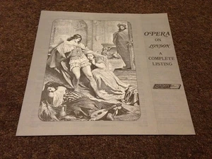 LONDON FFrr OPERA VINYL RECORD RELEASE LISTING CATALOGUE LEAFLET 50'S 60'S FREE - Imagen 1 de 2