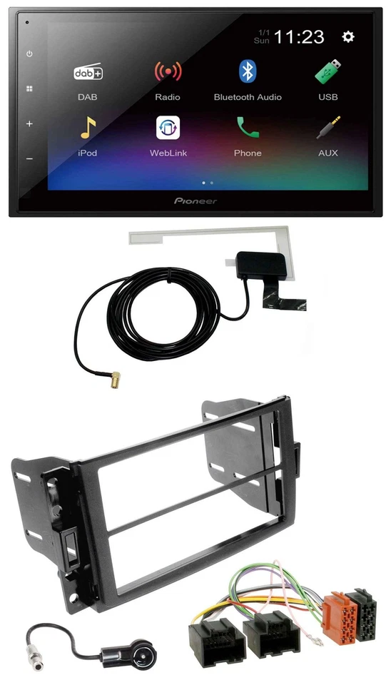 Pioneer DAB MP3 Bluetooth 2DIN USB Autoradio für Chevrolet Corvette 05-13 Upland - Bild 1 von 4